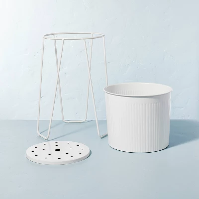 Powder-Coated Metal Planter White - Hearth & Handâ„¢ With Magnolia - Image 2