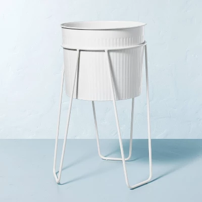 Powder-Coated Metal Planter White - Hearth & Handâ„¢ With Magnolia - Image 5