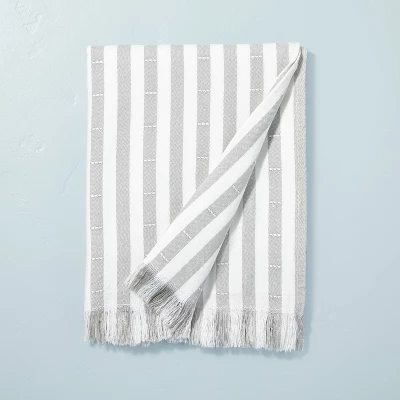 Clipped Stripe Dobby Throw Blanket - Hearth & Handâ„¢ With Magnolia - Image 4