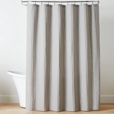Crinkle Stripe Woven Shower Curtain - Hearth & Handâ„¢ With Magnolia - Image 3