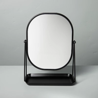 Metal Vanity Flip Mirror With Tray Black - Hearth & Handâ„¢ With Magnolia - Image 2