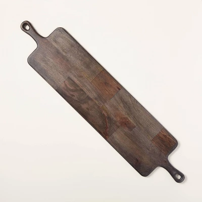 40"x9" Wooden Paddle Serving Board With Handles - Hearth & Handâ„¢ With Magnolia - Image 4