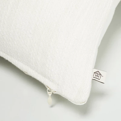 12"x30" Color Block Border Lumbar Pillow With Zipper Gray - Hearth & Handâ„¢ With Magnolia - Image 3