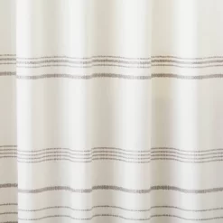 Engineered Hem Stripes Curtain Panel Cream/Gray - Hearth & Hand™ With Magnolia
