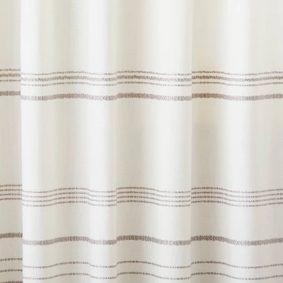 Engineered Hem Stripes Curtain Panel Cream/Gray - Hearth & Handâ„¢ With Magnolia