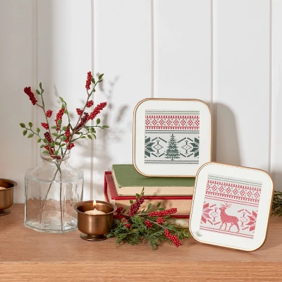 Octagonal Clear Glass Bottle Vase - Hearth & Handâ„¢ With Magnolia