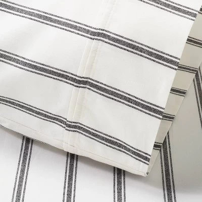 2pk Cotton Percale Tick Stripe Pillowcase Set - Hearth & Handâ„¢ With Magnolia - Image 2