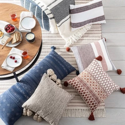 Stripe With Fringe Area Rug - Hearth & Hand With Magnolia - Image 3