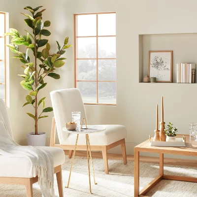 73" Faux Rubber Leaf Tree - Hearth & Handâ„¢ With Magnolia