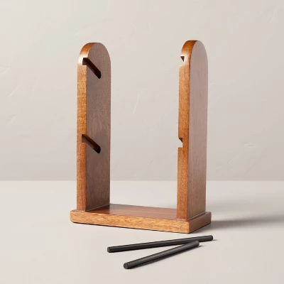 Wood & Metal Ribbon Spool Holder Brown/Black - Hearth & Handâ„¢ With Magnolia - Image 2