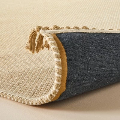 Patterned Border Stripe Area Rug Khaki - Hearth & Handâ„¢ With Magnolia - Image 3