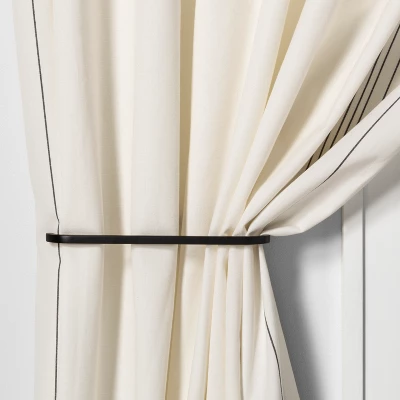 Drapery Holdback Matte Black - Hearth & Handâ„¢ With Magnolia