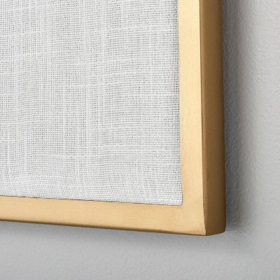 Arched 16"x24" Fabric Bulletin Board Brass - Hearth & Handâ„¢ With Magnolia - Image 2