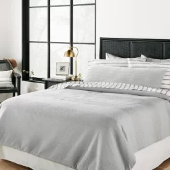 16"x42" Slub Center Stripe Oversized Lumbar Bed Pillow - Hearth & Hand™ With Magnolia