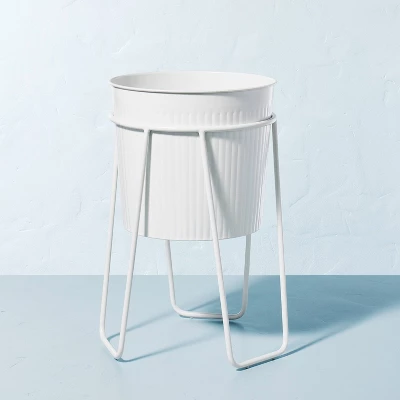 Powder-Coated Metal Planter White - Hearth & Handâ„¢ With Magnolia - Image 4