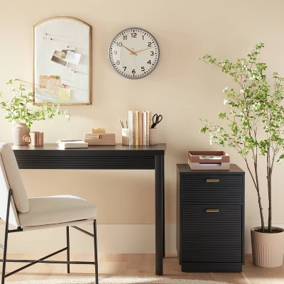 Arched 16"x24" Fabric Bulletin Board Brass - Hearth & Handâ„¢ With Magnolia