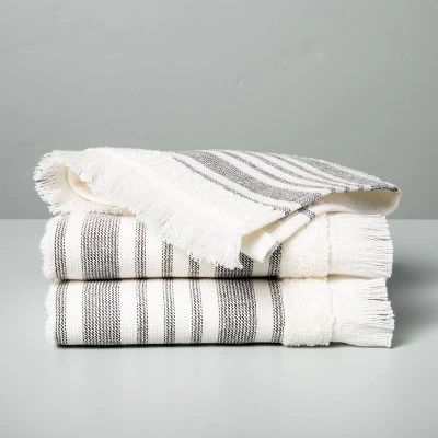 Multistripe Bath Towels Cream/Gray - Hearth & Handâ„¢ With Magnolia - Image 4