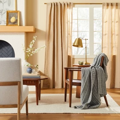 Chunky Textured Knit Throw Blanket - Hearth & Handâ„¢ With Magnolia