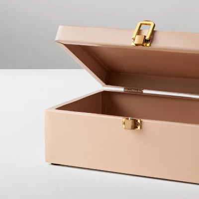 Large Desk Storage Metal Latch Box Peach Orange - Hearth & Handâ„¢ With Magnolia - Image 2