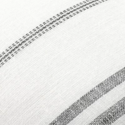 24"x24" Vertical Stripe Oversized Throw Pillow Sour Cream/Gray - Hearth & Handâ„¢ With Magnolia - Image 2