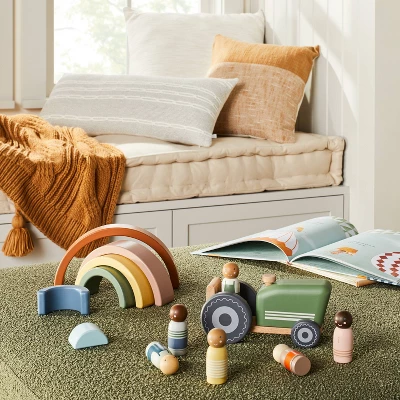 Toy Rainbow Wooden Block Stacker - 6pc - Hearth & Handâ„¢ With Magnolia