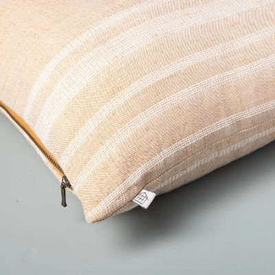 16"x42" Variegated Stripe Lumbar Throw Pillow - Hearth & Handâ„¢ With Magnolia - Image 3