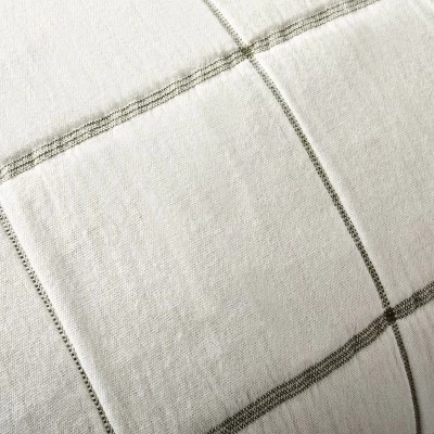 26"x26" Grid Lines Matelassé Euro Bed Pillow - Hearth & Hand™ With Magnolia - Image 2