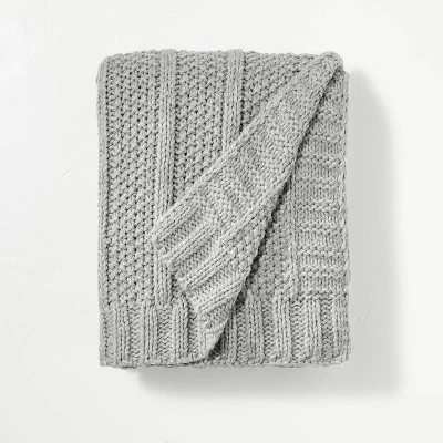 Chunky Textured Knit Throw Blanket - Hearth & Handâ„¢ With Magnolia - Image 4