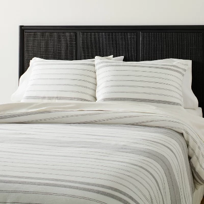 Alternating Pinstripe Comforter & Sham Set Gray/Cream - Hearth & Handâ„¢ With Magnolia - Image 4