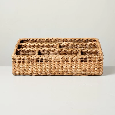 Woven Multipurpose Compartment Caddy Natural - Hearth & Handâ„¢ With Magnolia - Image 2