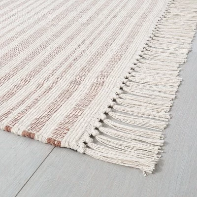 Stripe With Fringe Area Rug - Hearth & Hand With Magnolia