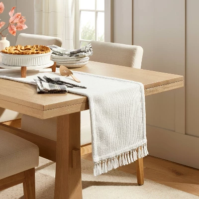 Pebble Textured Woven Table Runner - Hearth & Handâ„¢ With Magnolia