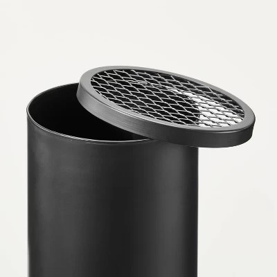 Wood Burning Outdoor Metal Fire Pit Chimenea Black - Hearth & Handâ„¢ With Magnolia - Image 3