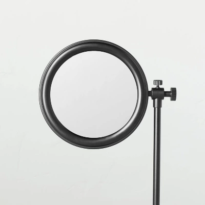 Two-Sided Vanity Mirror With Tray Base Matte Black - Hearth & Handâ„¢ With Magnolia - Image 2