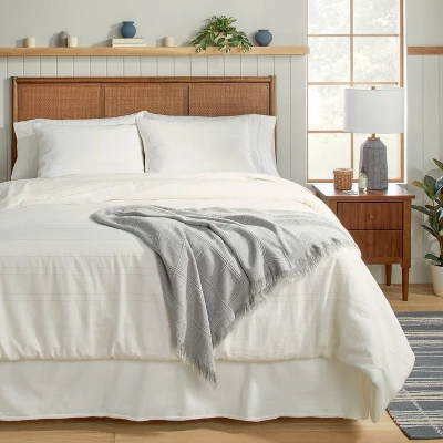 Fine Stripe Duvet & Sham Set Twilight Taupe/Sour Cream - Hearth & Handâ„¢ With Magnolia - Image 3