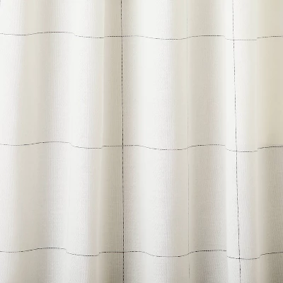 Subtle Grid Lines Curtain Panel - Hearth & Handâ„¢ With Magnolia