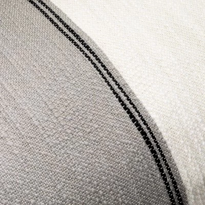 12"x30" Color Block Border Lumbar Pillow With Zipper Gray - Hearth & Handâ„¢ With Magnolia - Image 2