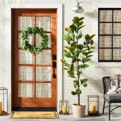 24" Faux Gypsophila Wreath - Hearth & Handâ„¢ With Magnolia