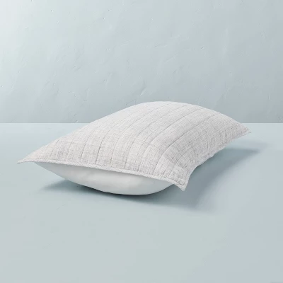 Channel Stitch Heathered Pillow Sham - Hearth & Handâ„¢ With Magnolia - Image 3