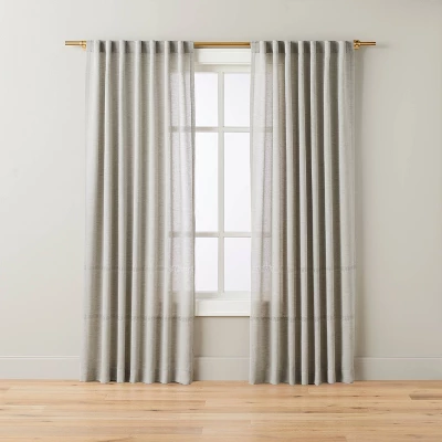 Lace Insert Sheer Curtain Panel - Hearth & Handâ„¢ With Magnolia - Image 3
