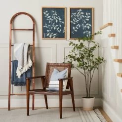 (Set Of 2) 18"x24" Honeysuckle Print Framed Wall Art - Hearth & Hand™ With Magnolia