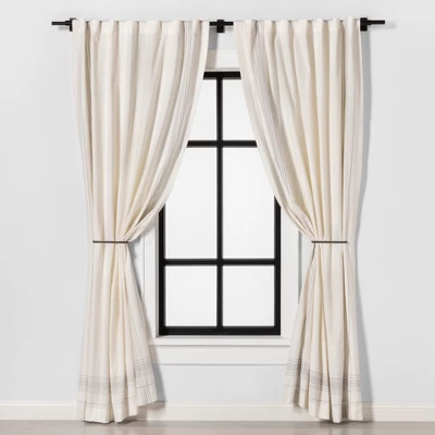 Drapery Holdback Matte Black - Hearth & Handâ„¢ With Magnolia - Image 2