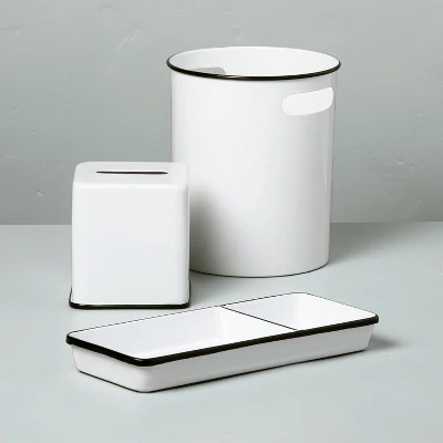 Metal Divided Bath Tray Black/White - Hearth & Handâ„¢ With Magnolia - Image 2